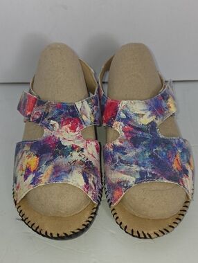 Naturalizer Scout Multicolor Womens Leather Open-Toe Sandals Size 8M